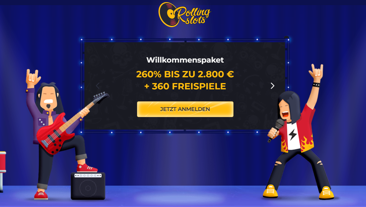 Rolling Slots Casino Willkommensbonus